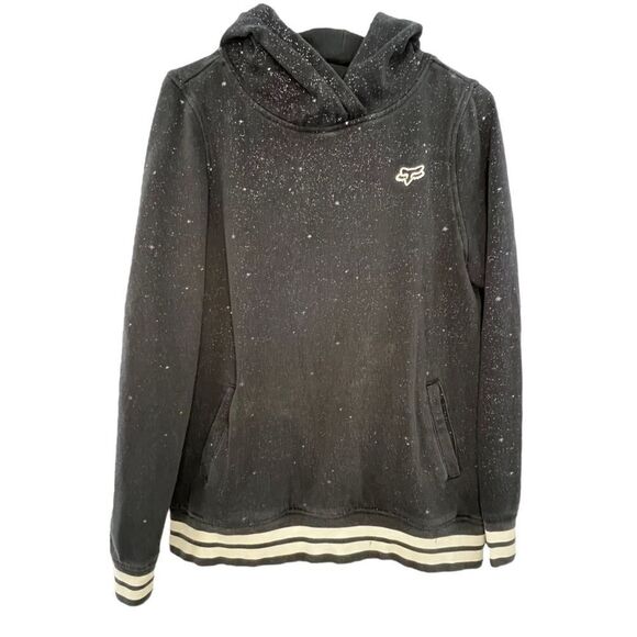 FOX Black Hoodie With White Stars - Picture 1 of 5